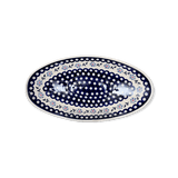 Bowl, Oblong, Serving, Large, 15.75" x 8.25" in "Periwinkle Chain" by Manufaktura | M168T-P213