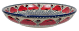 Bowl, Round, Shallow, Salad, 11.75" in "Poppy Paradise" by Manufaktura | M173S-PD01
