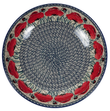 Bowl, Round, Shallow, Salad, 11.75" in "Poppy Paradise" by Manufaktura | M173S-PD01