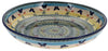 Polish Pottery 11.75" Shallow Salad Bowl (Butterflies in Flight) | M173S-WKM at PolishPotteryOutlet.com