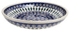 Polish Pottery 11.75" Shallow Salad Bowl (Peacock) | M173T-54 at PolishPotteryOutlet.com