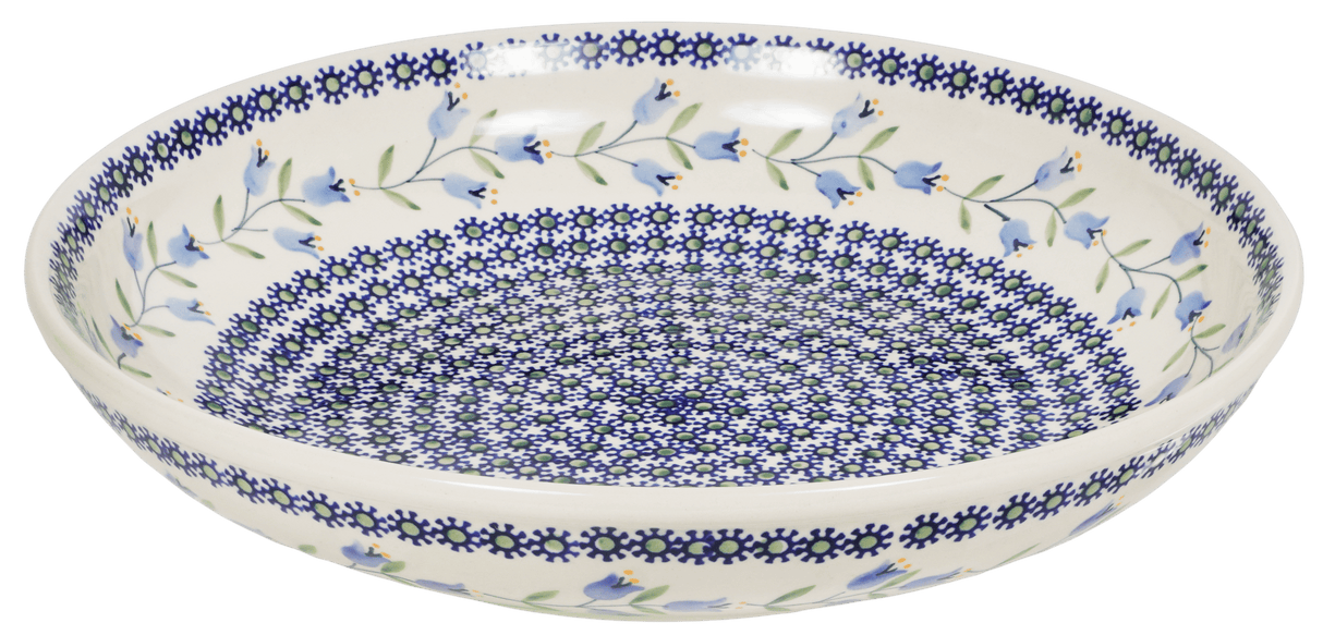 Bowl, Round, Shallow, Salad, 11.75" in "Lily of the Valley" by Manufaktura | M173T-ASD
