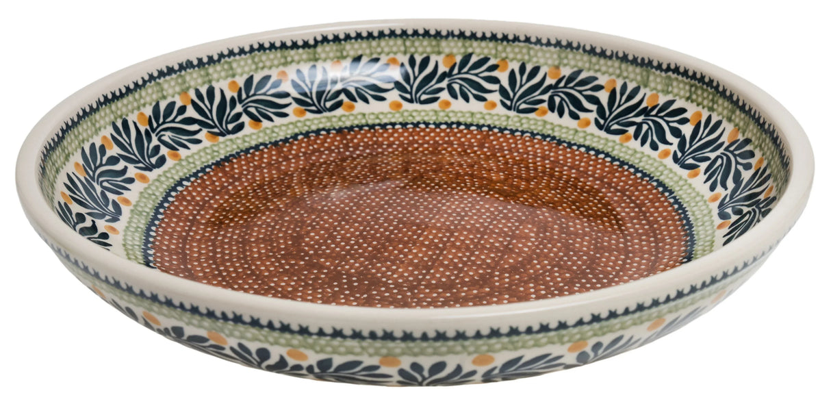 Bowl, Round, Shallow, Salad, 11.75" in "Jungle Flora" by Manufaktura | M173T-DPZG