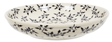 Bowl, Round, Shallow, Salad, 11.75" in "Black Spray" by Manufaktura | M173T-LISC