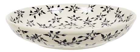 Bowl, Round, Shallow, Salad, 11.75" in "Black Spray" by Manufaktura | M173T-LISC