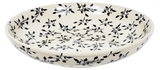 Bowl, Round, Shallow, Salad, 11.75" in "Black Spray" by Manufaktura | M173T-LISC