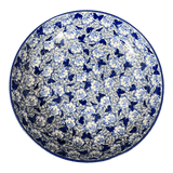 Bowl, Round, Shallow, Salad, 11.75" in "Dusty Blue Butterflies" by Manufaktura | M173U-AS56