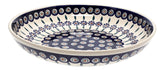 Bowl, Round, Shallow, Salad, 11.75" in "Floral Peacock" by Manufaktura | M173T-54KK