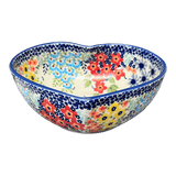 Bowl, Heart-Shaped, Large, 6.75" x 7" in "Brilliant Garden" by Manufaktura | M189S-DPLW