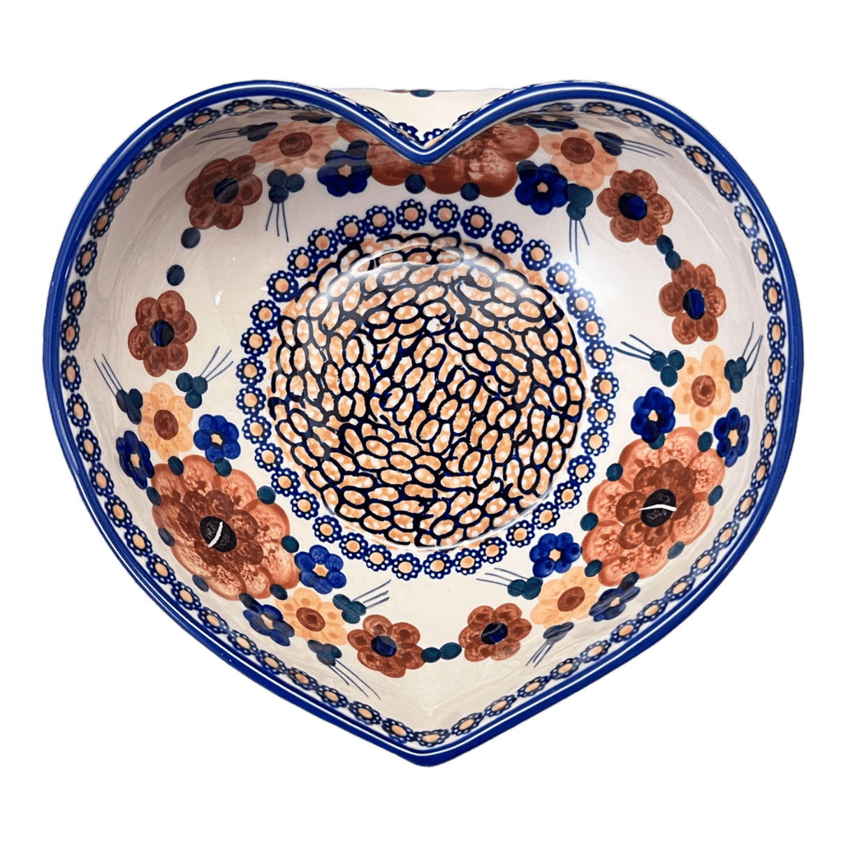 Bowl, Heart-Shaped, Large, 6.75" x 7" in "Bouquet in a Basket" by Manufaktura | M189S-JZK