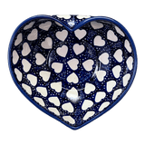 Bowl, Heart-Shaped, Large, 6.75" x 7" in "Sea of Hearts" by Manufaktura | M189T-SEA