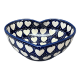 Bowl, Heart-Shaped, Large, 6.75" x 7" in "Sea of Hearts" by Manufaktura | M189T-SEA