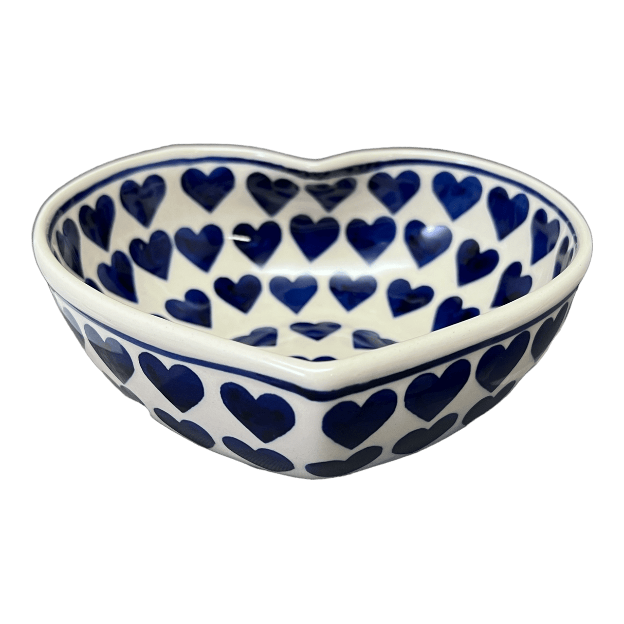 Bowl, Heart-Shaped, Large, 6.75" x 7" in "Whole Hearted" by Manufaktura | M189T-SEDU