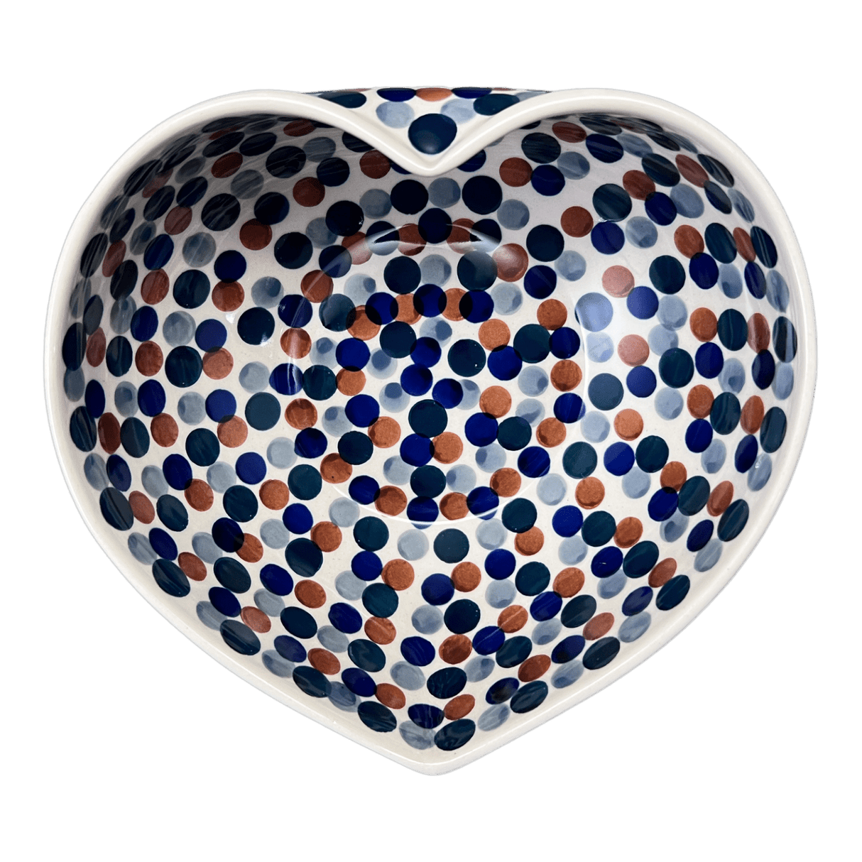 Bowl, Heart-Shaped, Large, 6.75" x 7" in "Fall Confetti" by Manufaktura | M189U-BM01