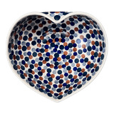 Bowl, Heart-Shaped, Large, 6.75" x 7" in "Fall Confetti" by Manufaktura | M189U-BM01