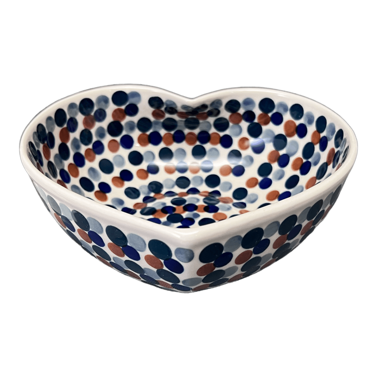 Bowl, Heart-Shaped, Large, 6.75" x 7" in "Fall Confetti" by Manufaktura | M189U-BM01