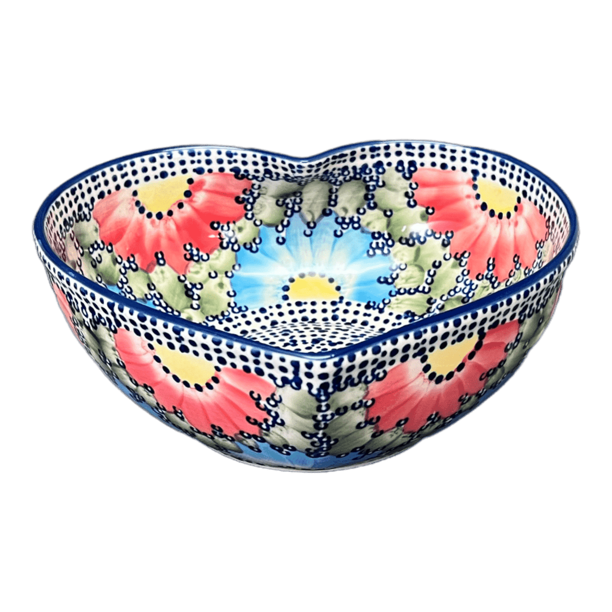 Bowl, Heart-Shaped, Large, 6.75" x 7" in "Fiesta" by Manufaktura | M189U-U1