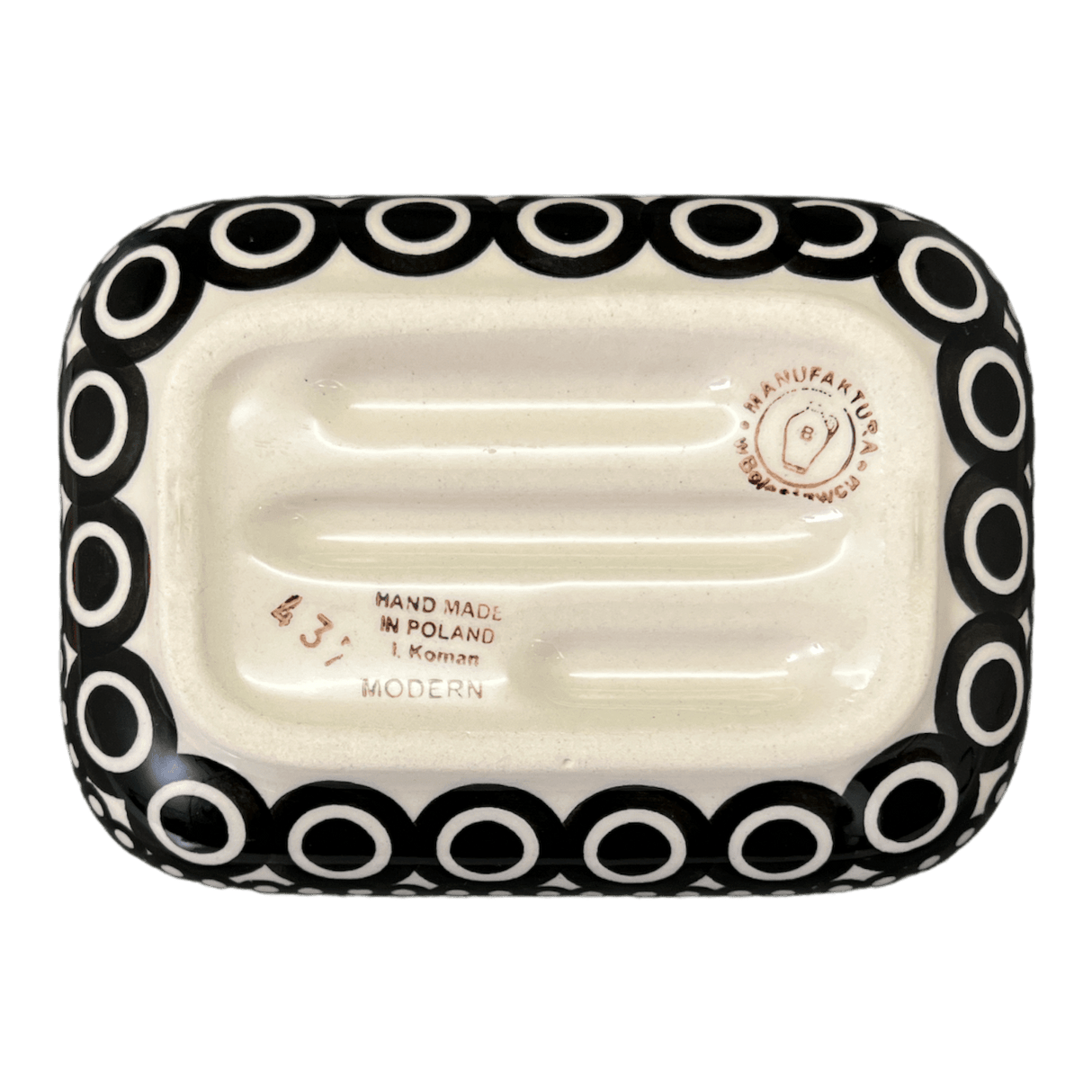 Soap Dish, 5" x 3.5" in "Night Owl" by Manufaktura | M191M-13ZO