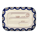 Soap Dish, 5" x 3.5" in "Peacock Dot" by Manufaktura | M191U-54K