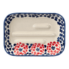 Polish Pottery Soap Dish, 5" x 3.5" in "Falling Petals" by Manufaktura | M191U-AS72 at PolishPotteryOutlet.com