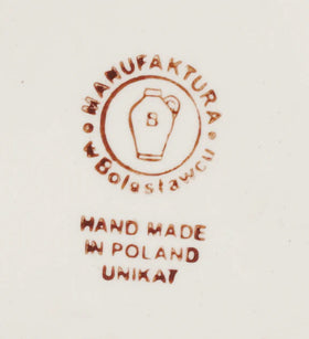 Polish Pottery Medium Belly Mug (Chocolate Swirl) | K090U-EOS Additional Image at PolishPotteryOutlet.com