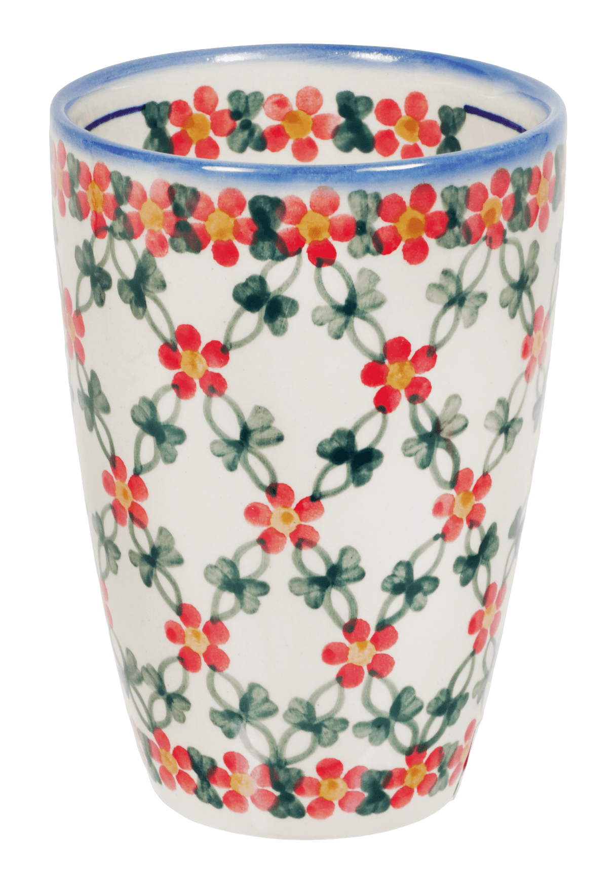 Tumbler, 18 oz in "Red Lattice" by Andy | NDA11-20