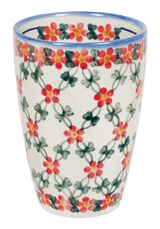 Tumbler, 18 oz in "Red Lattice" by Andy | NDA11-20