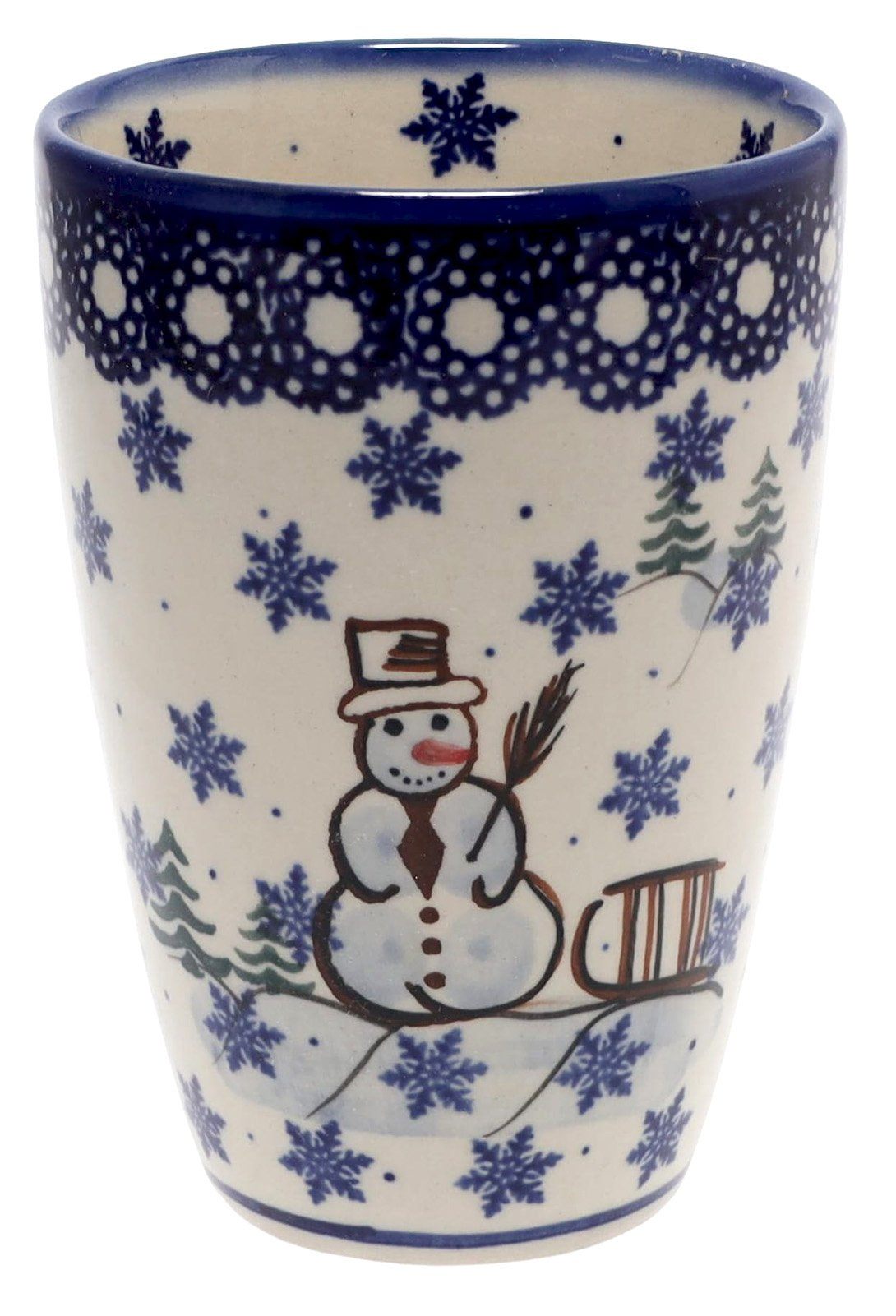 Large Tumbler (Hello Dotty)  NDA11-A64 - The Polish Pottery Outlet