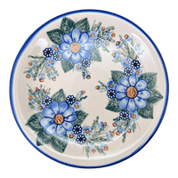 A picture of a Polish Pottery 10.25" Plate (Blue Bouquet) | NDA113-7 as shown at PolishPotteryOutlet.com/products/10-25-plate-blue-bouquet-nda113-7