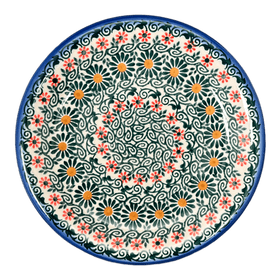 Polish Pottery 7.5" Round Plate (Garden Breeze) | NDA114-A48 Additional Image at PolishPotteryOutlet.com