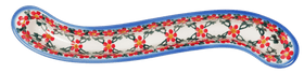 Polish Pottery Curved Olive Boat (Red Lattice) | NDA132-20 Additional Image at PolishPotteryOutlet.com