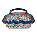 Butter Dish, 5.5" x 4.75" in "Meadow in Bloom" by Andy | NDA14-A54