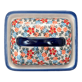 Butter Dish, 5.5" x 4.75" in "Meadow in Bloom" by Andy | NDA14-A54