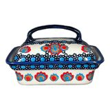 Butter Dish, 5.5" x 4.75" in "Polish Bouquet" by Andy | NDA14-82