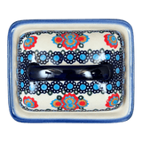 Butter Dish, 5.5" x 4.75" in "Polish Bouquet" by Andy | NDA14-82