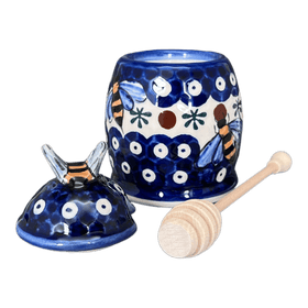 Polish Pottery Honey Jar (Mosquito) | NDA18-24 Additional Image at PolishPotteryOutlet.com