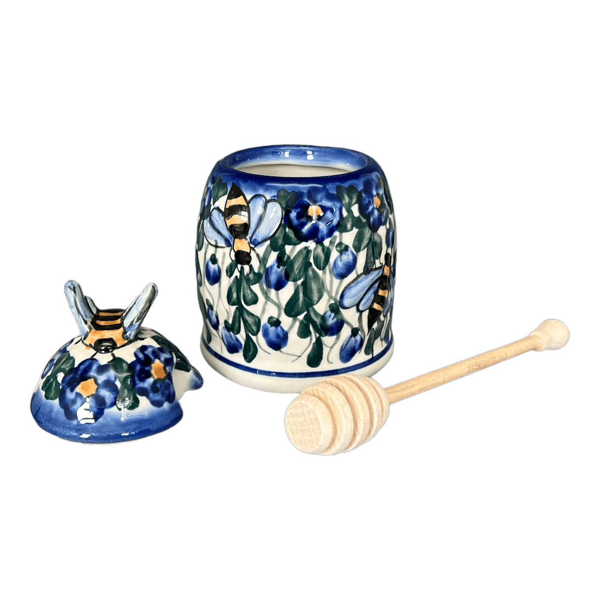 Jar, Honey, 5" in "Blue Cascade" by Andy | NDA18-A31