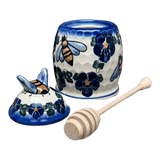 Jar, Honey, 5" in "Blue Tethered Blossoms" by Andy | NDA18-4
