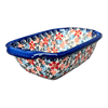 Polish Pottery Small Bread Baker (Meadow in Bloom) | NDA180-A54 at PolishPotteryOutlet.com