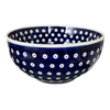 Polish Pottery Deep 8.5" Bowl (Dot to Dot) | NDA192-22 at PolishPotteryOutlet.com