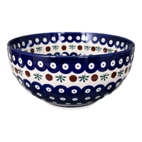 A picture of a Polish Pottery Deep 8.5" Bowl (Mosquito) | NDA192-24 as shown at PolishPotteryOutlet.com/products/deep-8-5-bowl-mosquito-nda192-24