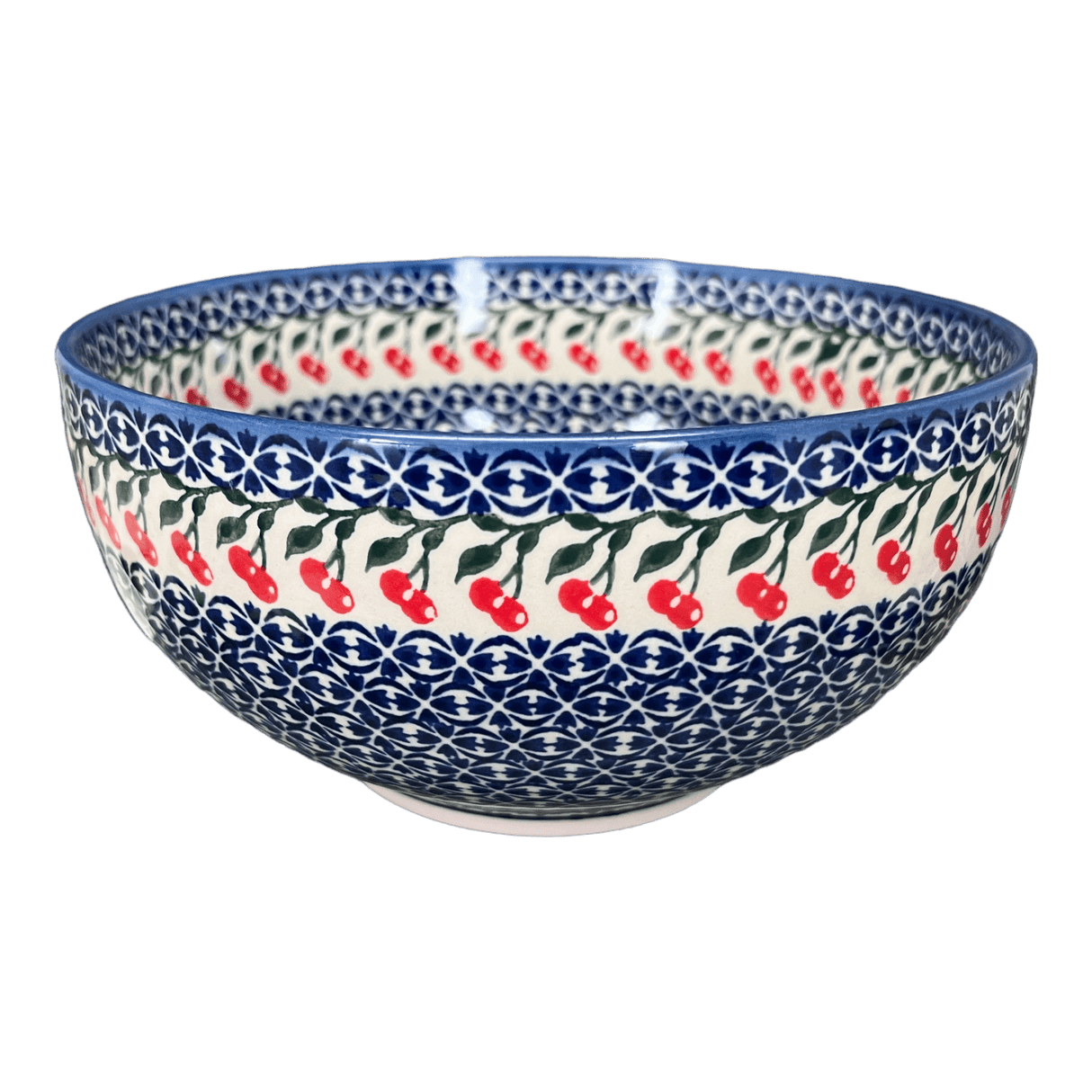 Bowl, Round, Deep, 8.5" in "Cherries Jubilee" by Andy | NDA192-29