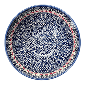 Polish Pottery Deep 8.5" Bowl (Cherries Jubilee) | NDA192-29 Additional Image at PolishPotteryOutlet.com