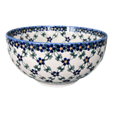 Bowl, Round, Deep, 8.5" in "Blue Lattice" by Andy | NDA192-6