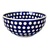 Polish Pottery Deep 8.5" Bowl (Hello Dotty) | NDA192-A64 at PolishPotteryOutlet.com