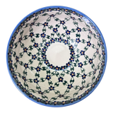 Bowl, Round, Deep, 8.5" in "Blue Lattice" by Andy | NDA192-6