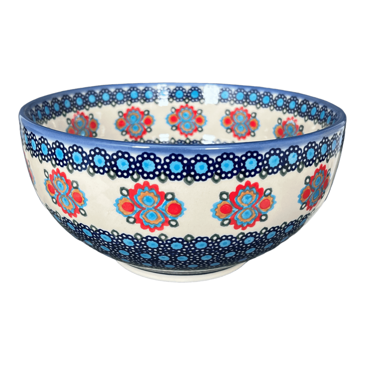 Bowl, Round, Deep, 8.5" in "Polish Bouquet" by Andy | NDA192-82