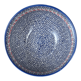 Polish Pottery Deep 9" Bowl (Cherries Jubilee) | NDA194-29 Additional Image at PolishPotteryOutlet.com