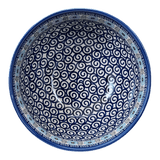 Bowl, Round, Deep, 9" in "Blue Daisy Spiral" by Andy | NDA194-38