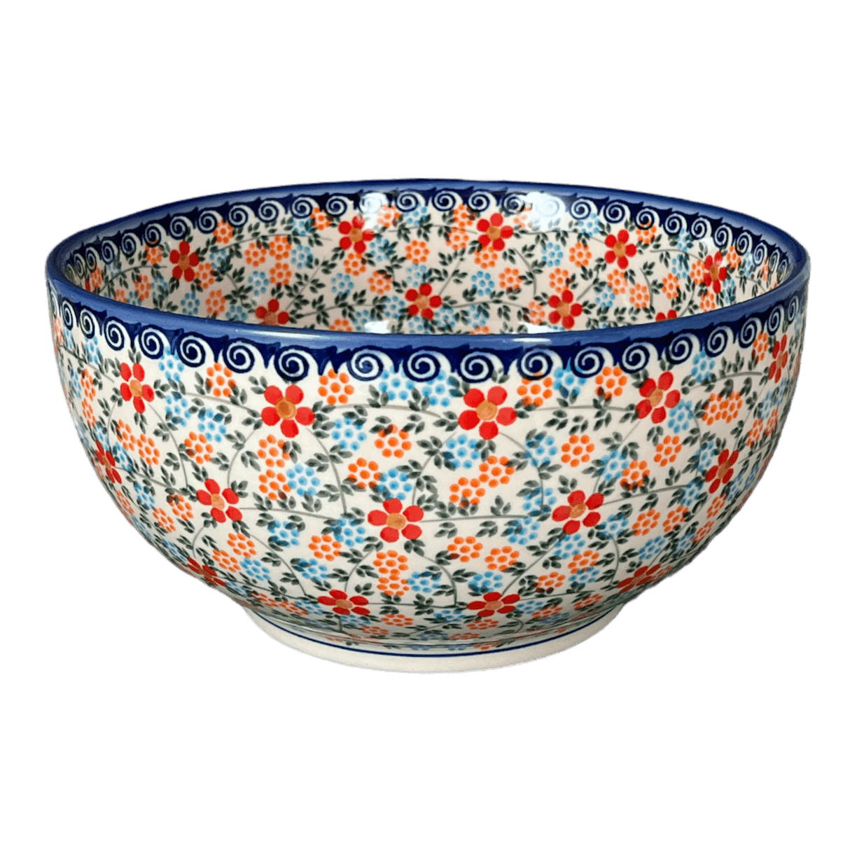 Bowl, Round, Deep, 9" in "Meadow in Bloom" by Andy | NDA194-A54